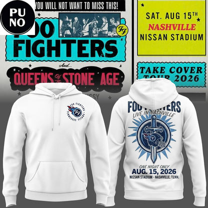 Tennessee Titans x Foo Fighters Take Cover Tour 2026 Hoodie