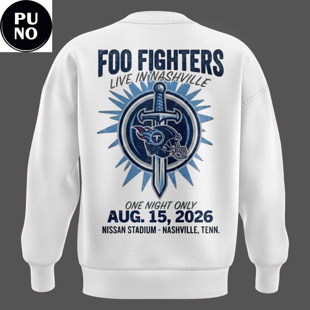 Tennessee Titans x Foo Fighters Take Cover Tour 2026 Sweater