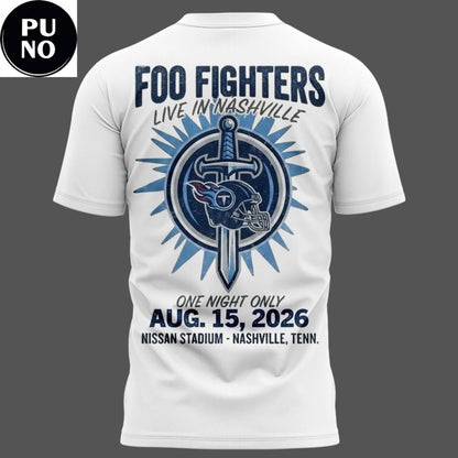Tennessee Titans x Foo Fighters Take Cover Tour 2026 Hoodie T-Shirt