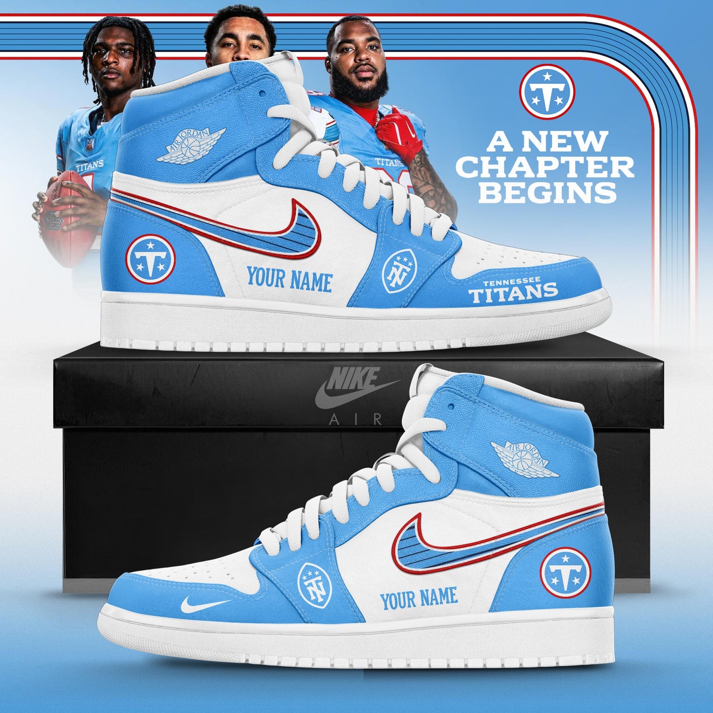 2026 Exclusive Sneakers New Logo Tennessee Titans For Fans