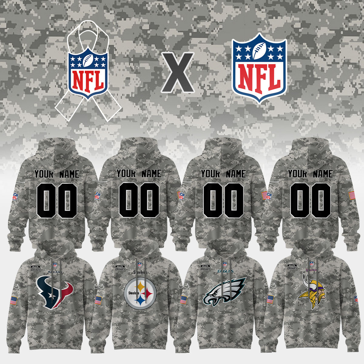 ..NFL x Salute to Service Hoodie – All Teams Edition