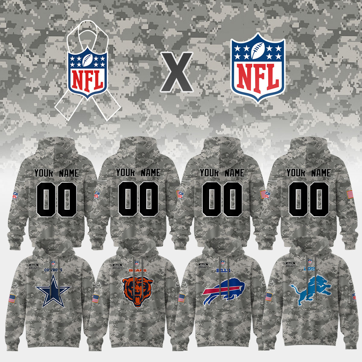 ..NFL x Salute to Service Hoodie – All Teams Edition
