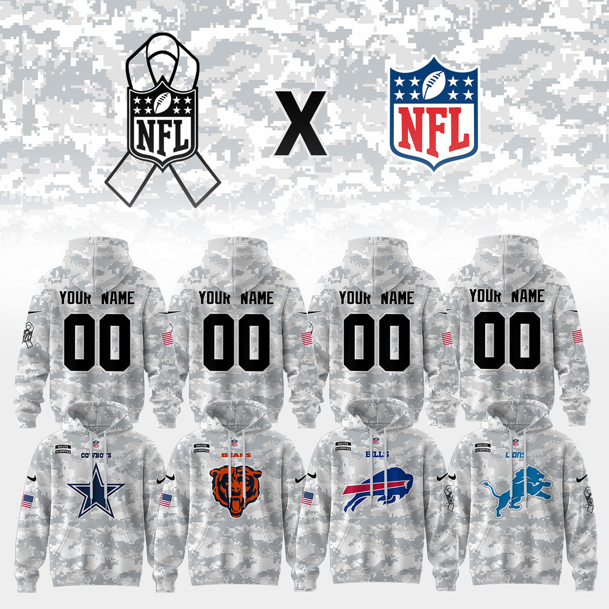 NFL x Salute to Service Hoodie – All Teams Edition