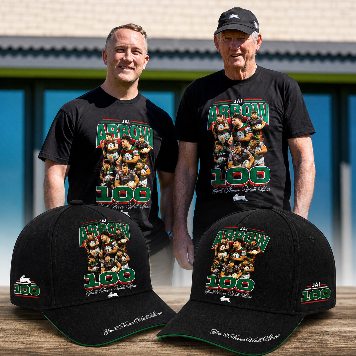 South Sydney Rabbitohs - Jai Arrow 100th Rabbitohs game - You'll Never Walk Alone Polo