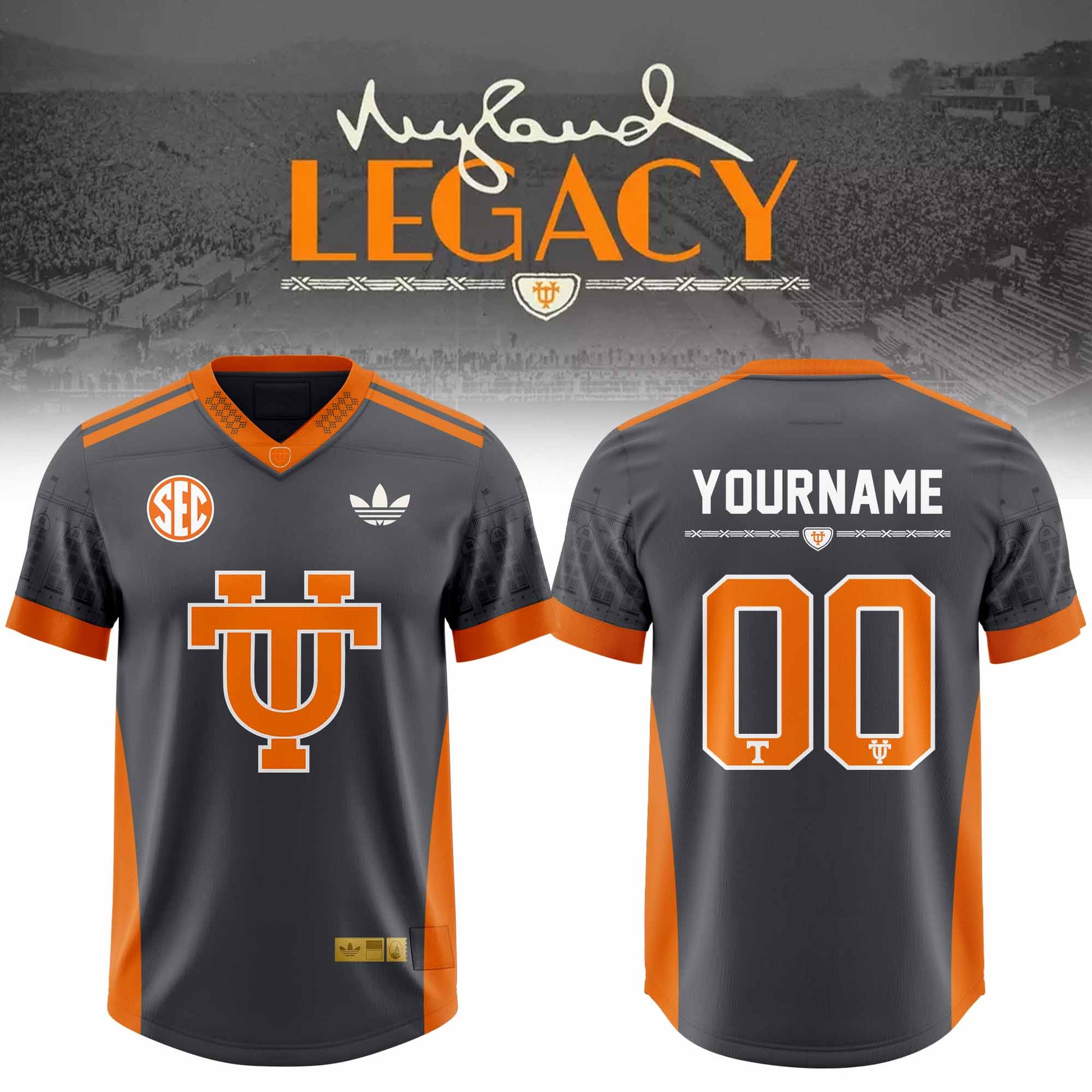 _TN Nyld Lgcy Smokey Grey Collections Personalized 3D All-Over Print Football Jersey V3