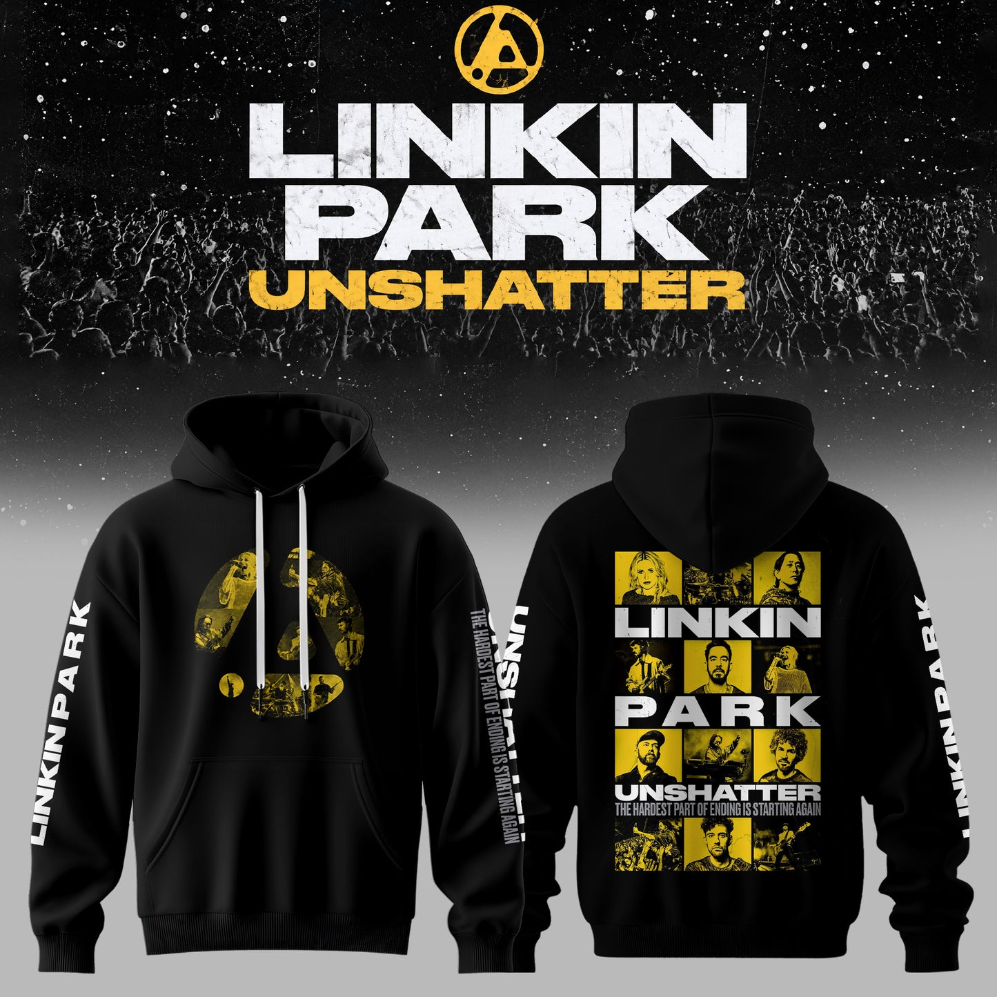 Lnk Prk Unshatter 3D All-Over Print Hoodie V2