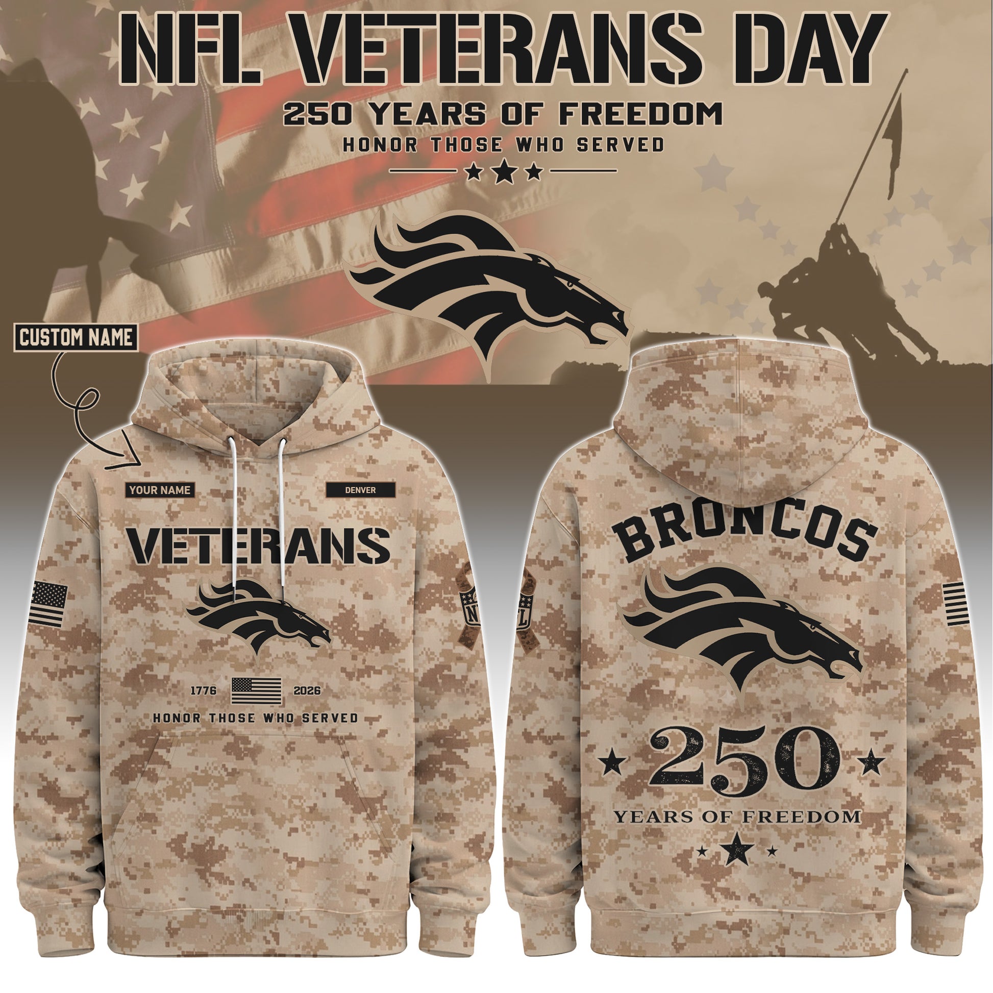 DEN Special Veterans Day 2026 Limited Edition Hoodie