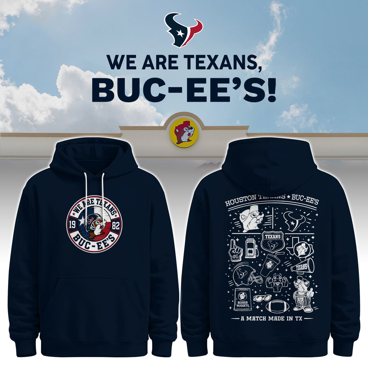 Houston Texans x Buc-ee's We Are Texans Hoodie
