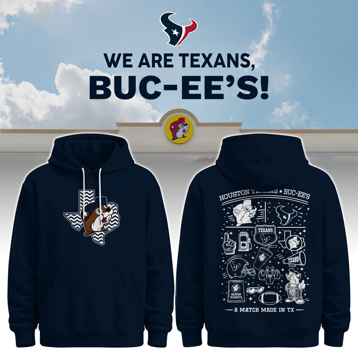 Houston Texans x Buc-ee's We Are Texans Hoodie #2
