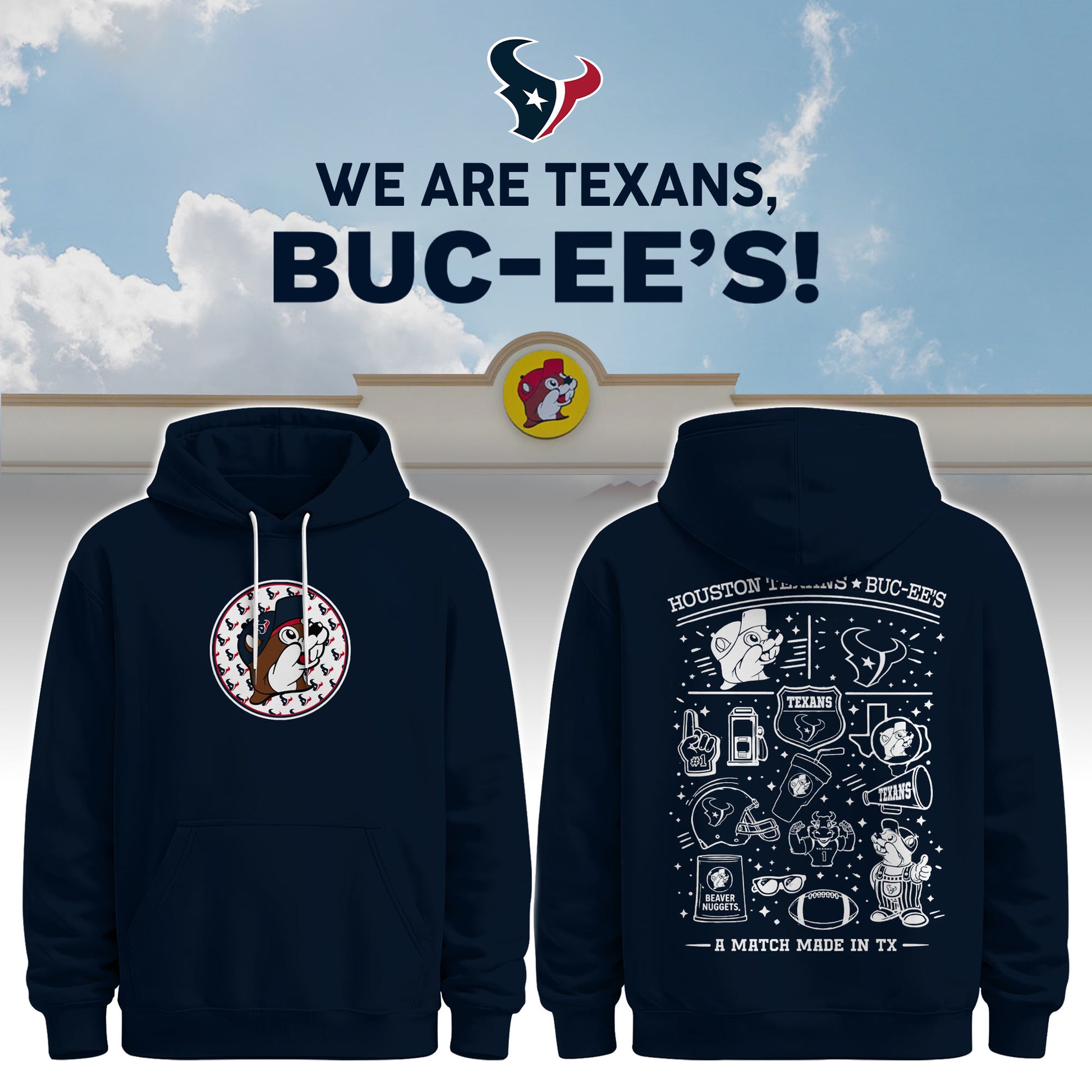 Houston Texans x Buc-ee's We Are Texans Hoodie #3