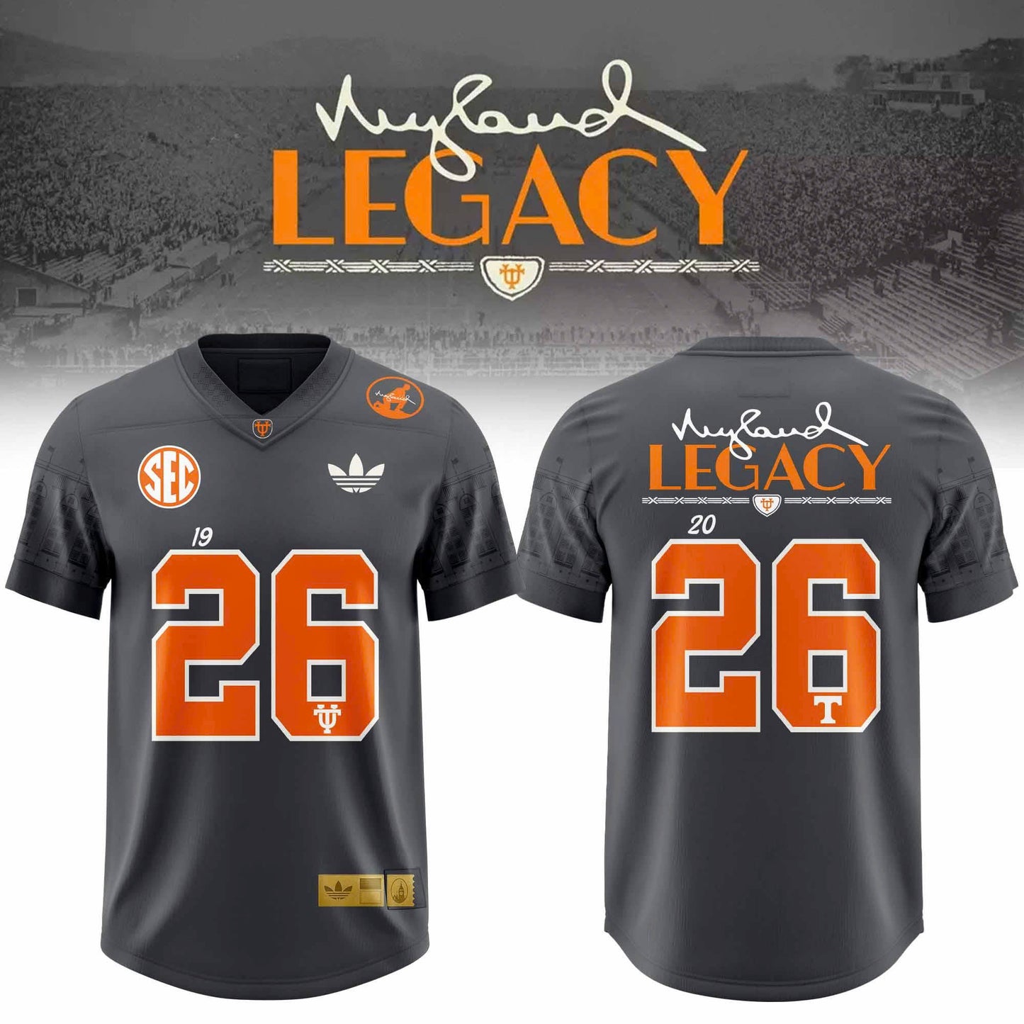 _TN Nyld Lgcy Smokey Grey Collections 3D All-Over Print Football Jersey V1