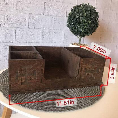 Bar Organizer Wood Bar Holder Custom Bar Kitchen Storage Best Gift For Men Women Wooden Box For Bar Accessories Custom Coffee Organizer