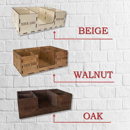 Bar Organizer Wood Bar Holder Custom Bar Kitchen Storage Best Gift For Men Women Wooden Box For Bar Accessories Custom Coffee Organizer