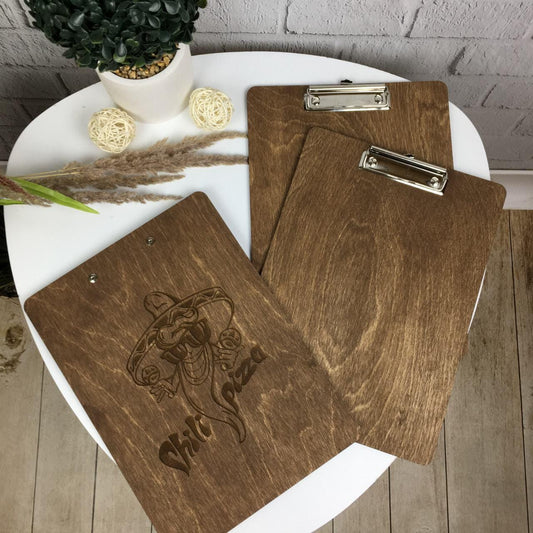 Custom wooden menu holder, laser engraved menu, wooden cafe menu board, restaurant menu cover, menu holder stand, menu covers custom