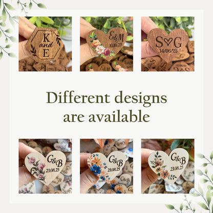 Boho groomsmen pocket boutonniere, wedding lapel pin, wooden heart brooch, custom name tag