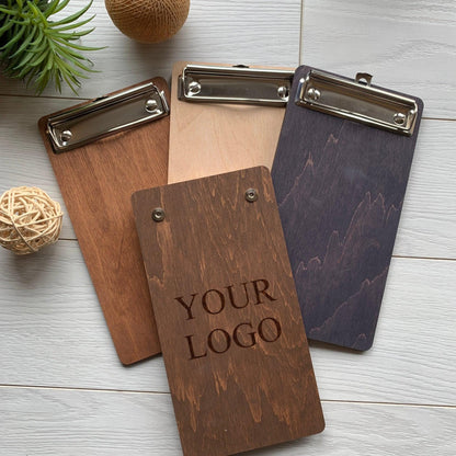 Personalized wooden bill holder, restaurant decor, engraved check holder, coffee shop decor, check presenter, money holder gift, custom gift