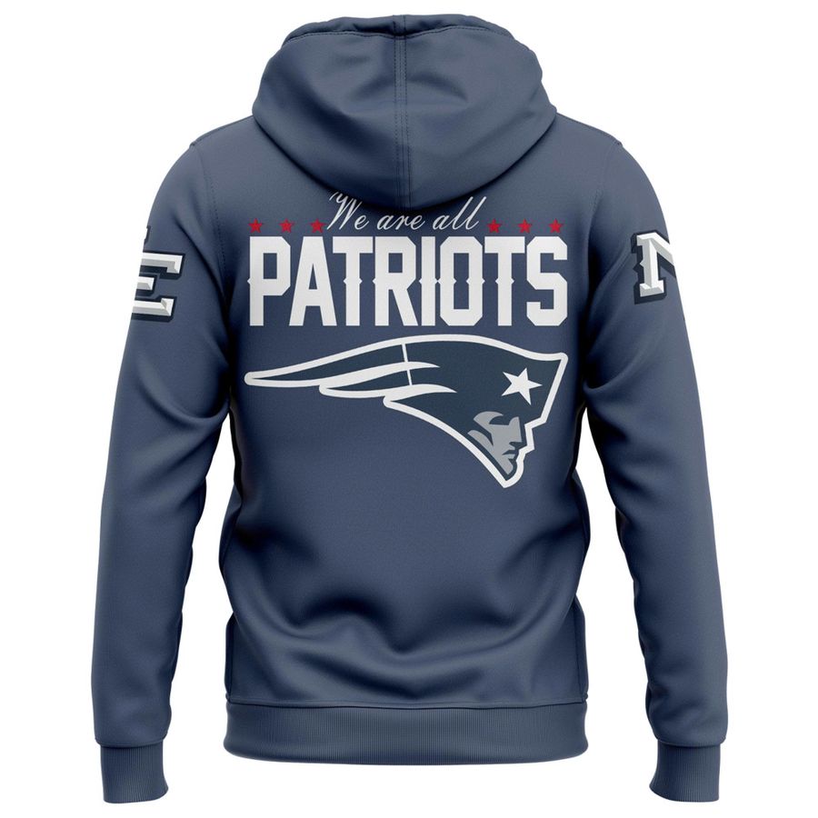 NE Patriots 2026 Rivalries Nor’Easter Storm Blue Hoodie  V2