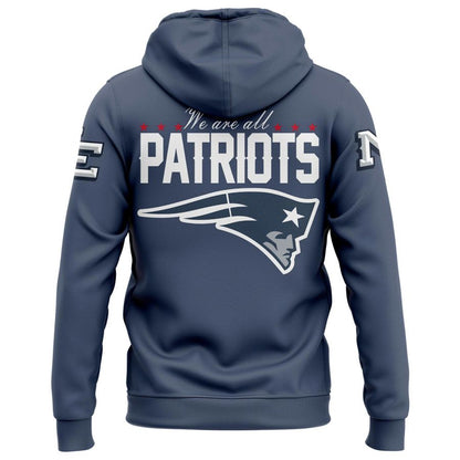 NE Patriots 2026 Rivalries Nor’Easter Storm Blue Hoodie  V2