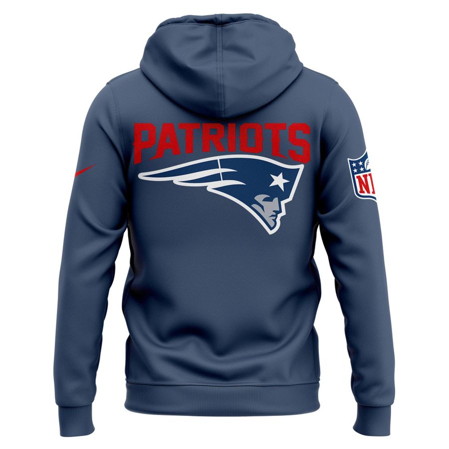 NE Patriots 2026 Rivalries Nor’Easter Storm Blue Hoodie v3