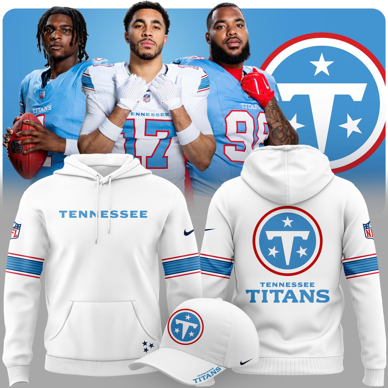 2026 Exclusive Hoodie new logo Tennessee Titans For Fans!