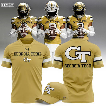 Official Georgia Tech Football 2026 New Old Gold T-shirt