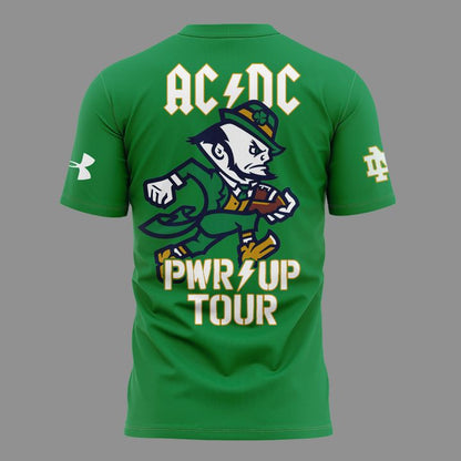 Exclusive AC/DC x Notre Dame Football - Power Up Tour 2026 T-Shirt