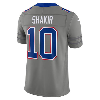 Khalil Shakir Gray Buffalo Bills Nickel City Vapor F.U.S.E. Stitched Limited Jersey
