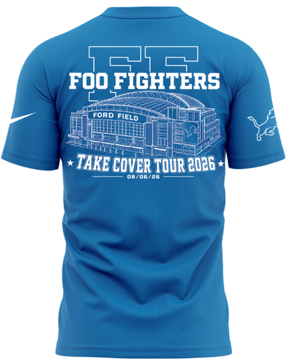 Foo Fighters Detroit Take Cover Tour 2026 T-Shirt