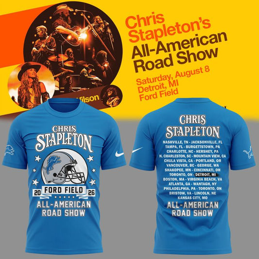 06. Limited Edition Chris Stapleton x Detroit Lions - All American Road Show T-Shirt