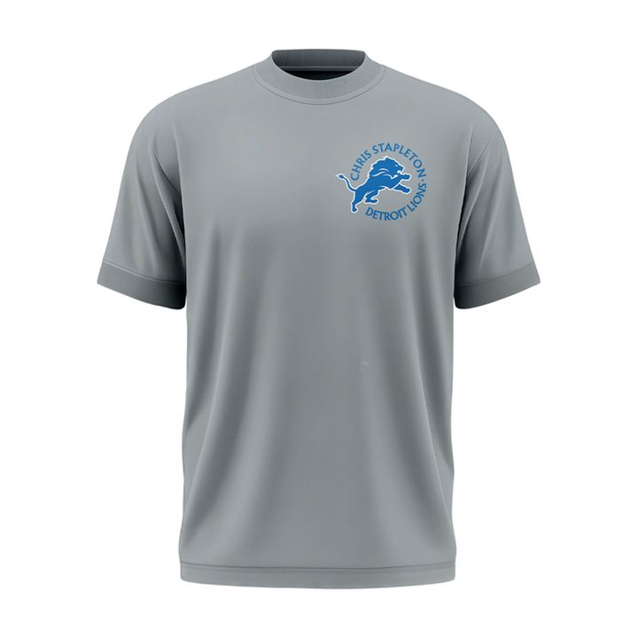 Limited Edition Chris Stapleton x Detroit Lions Event T-Shirt Gray