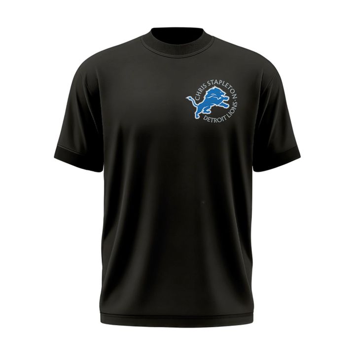 Limited Edition Chris Stapleton x Detroit Lions Event T-Shirt Black