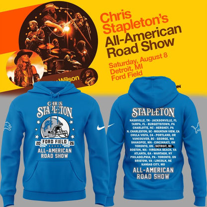 26. Limited Edition Chris Stapleton x Detroit Lions - All American Road Show Hoodie