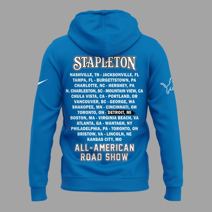 26. Limited Edition Chris Stapleton x Detroit Lions - All American Road Show Hoodie