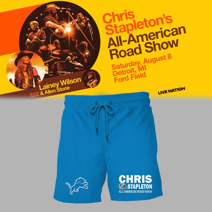01. New Shirt Chris Stapleton x Detroit Lions - All American Road Show T-Shirt