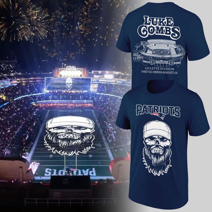 2026 Exclusives Luke Combs x New England Patriots T-Shirt