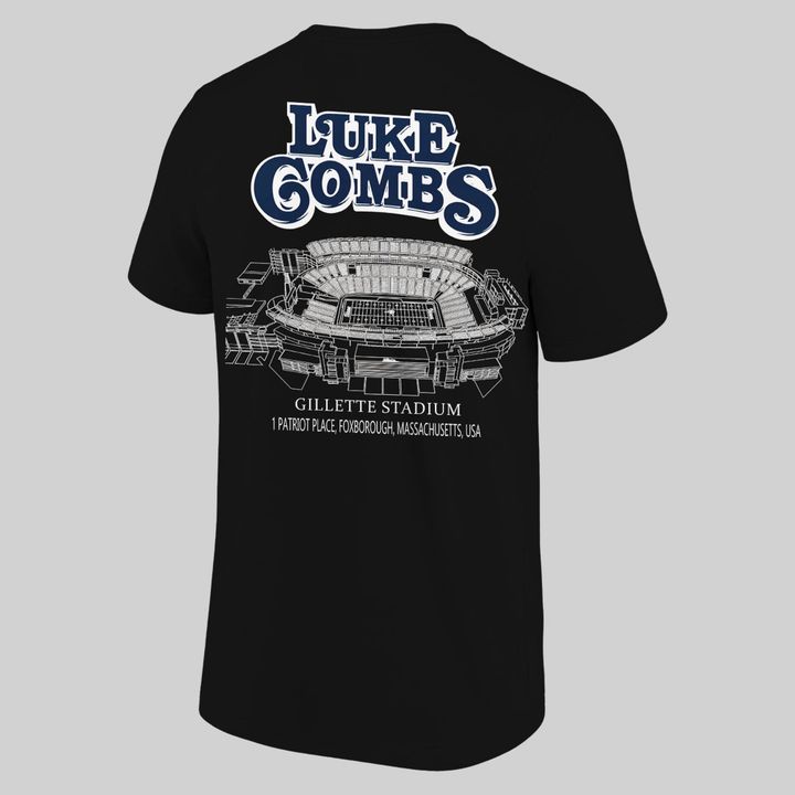 2026 Exclusives Luke Combs x New England Patriots T-Shirt Black