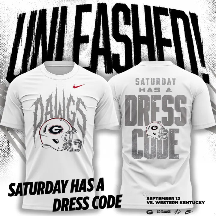 White Georgia Bulldogs Whiteout Dawgs T-Shirt