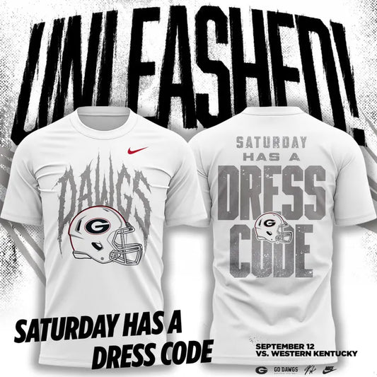 White Georgia Bulldogs Whiteout Dawgs T-Shirt