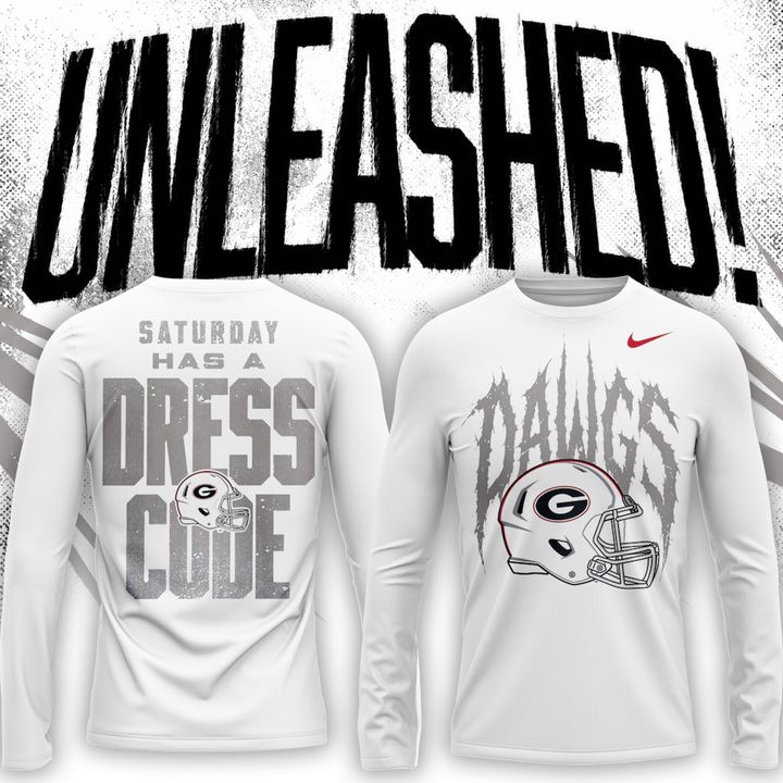 White Georgia Bulldogs Whiteout Dawgs Long Tee