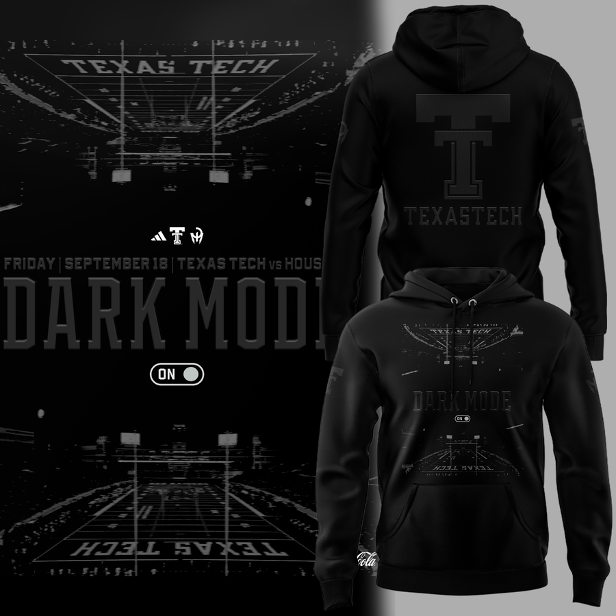 Texas Tech Dark Mode — Friday Night Football Hoodie
