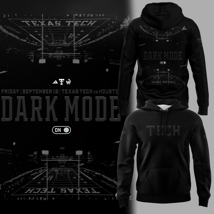 Texas Tech Dark Mode — Friday Night Football Hoodie 02