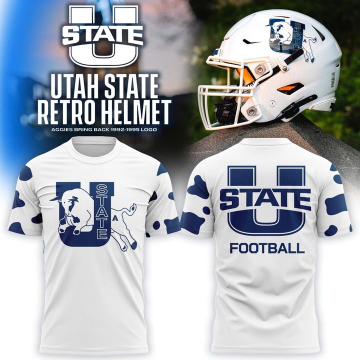 Utah State Aggies Football 1992–1995 Vintage Logo T-Shirt