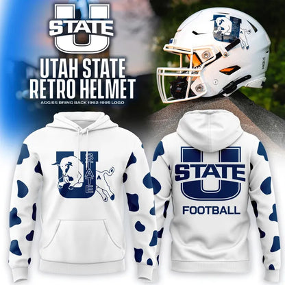 Utah State Aggies Football 1992–1995 Vintage Logo Hoodie