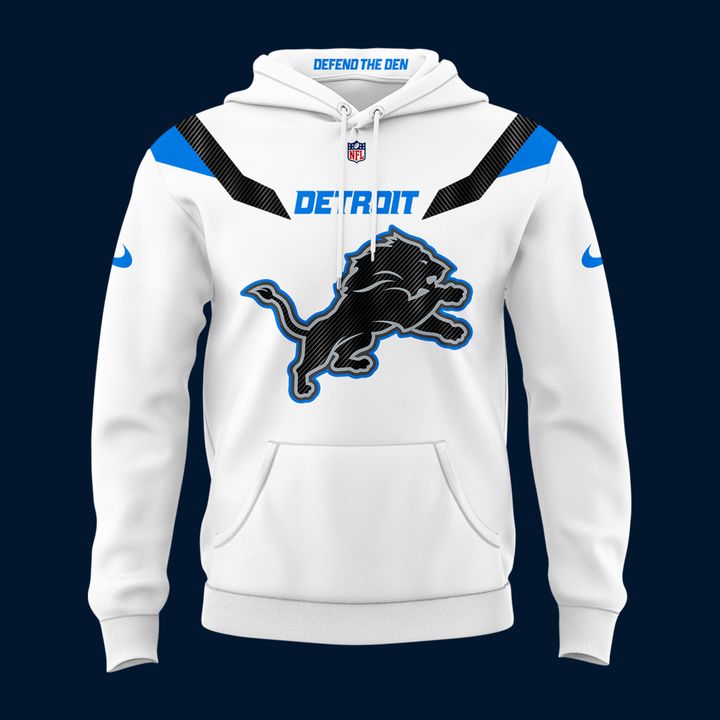 Detroit Lions Rivalries DEFEND THE DEN 2026 Hoodie - White