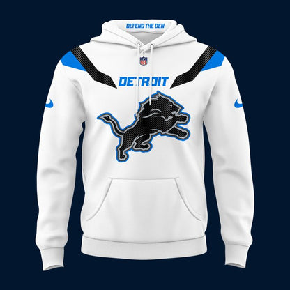 Detroit Lions Rivalries DEFEND THE DEN 2026 Hoodie - White
