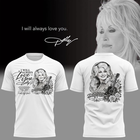03. White Shirt Dolly Parton Rest In peace 1946-2026 T-Shirt