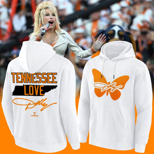 Tennessee Football - Dolly Parton White Hoodie