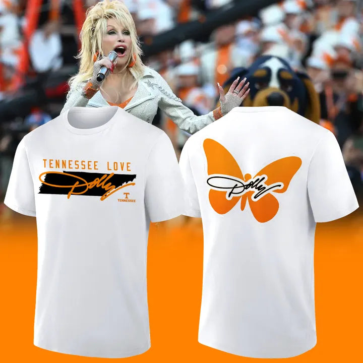 2. Tennessee Football - Dolly Parton White T-Shirt