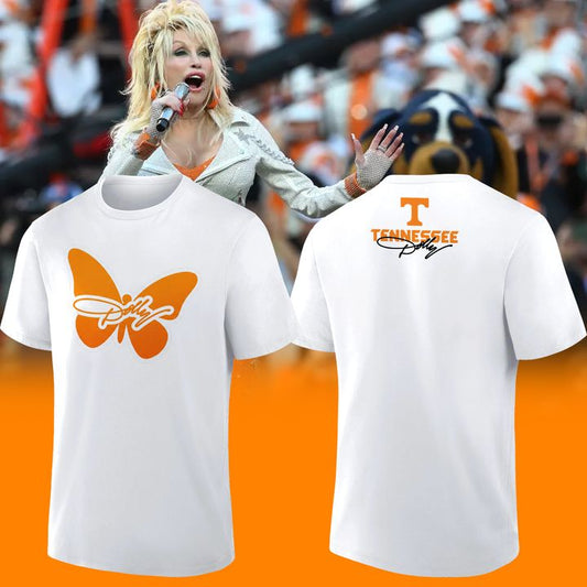 3. Tennessee Football - Dolly Parton White T-Shirt