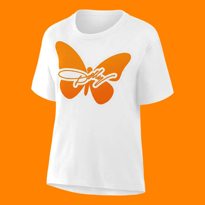 1. Tennessee Football - Dolly Parton White Women T-Shirt